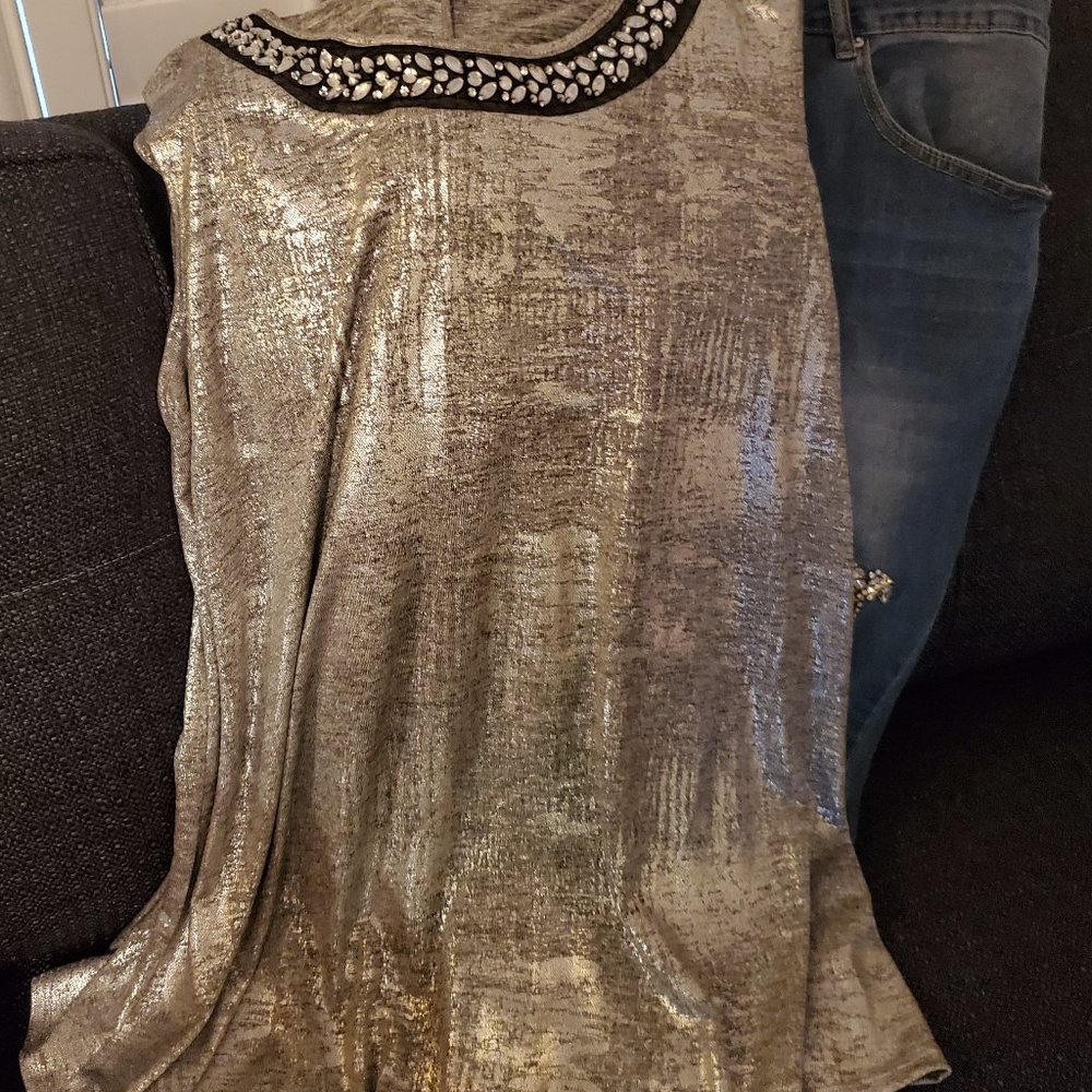 Silver Bling Burnout Shirt